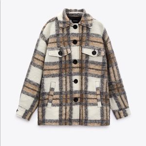 Zara plaid shacket